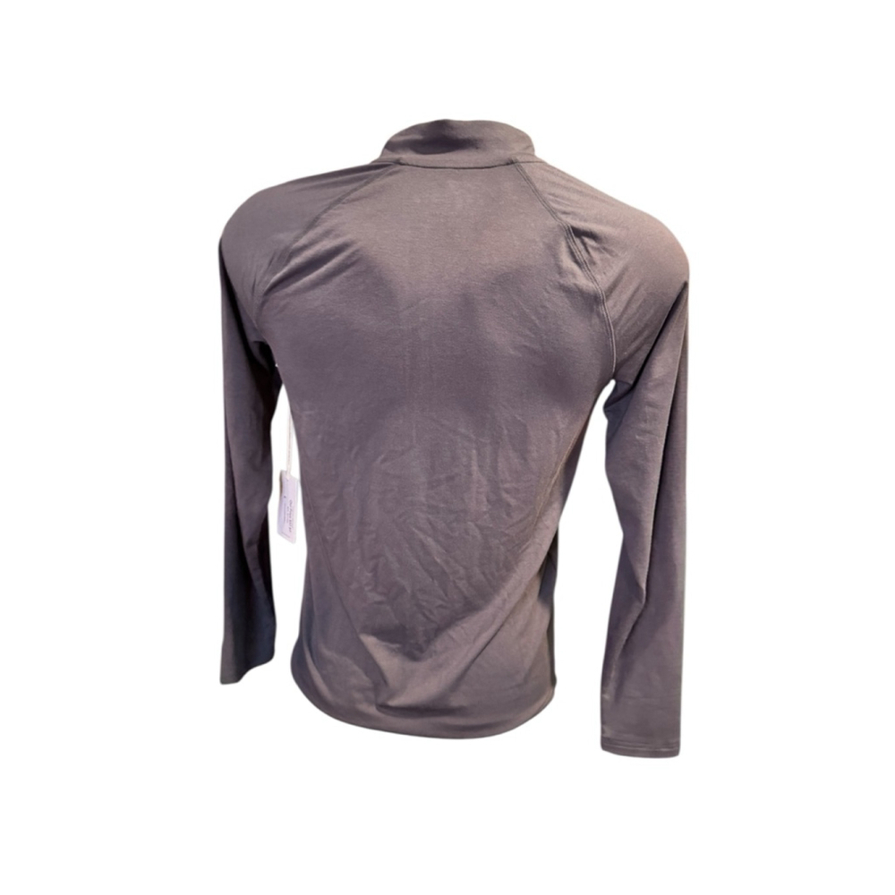 Men's Free Fly Gray Long Sleeve half zipTee S m46 - Picture 2 of 4